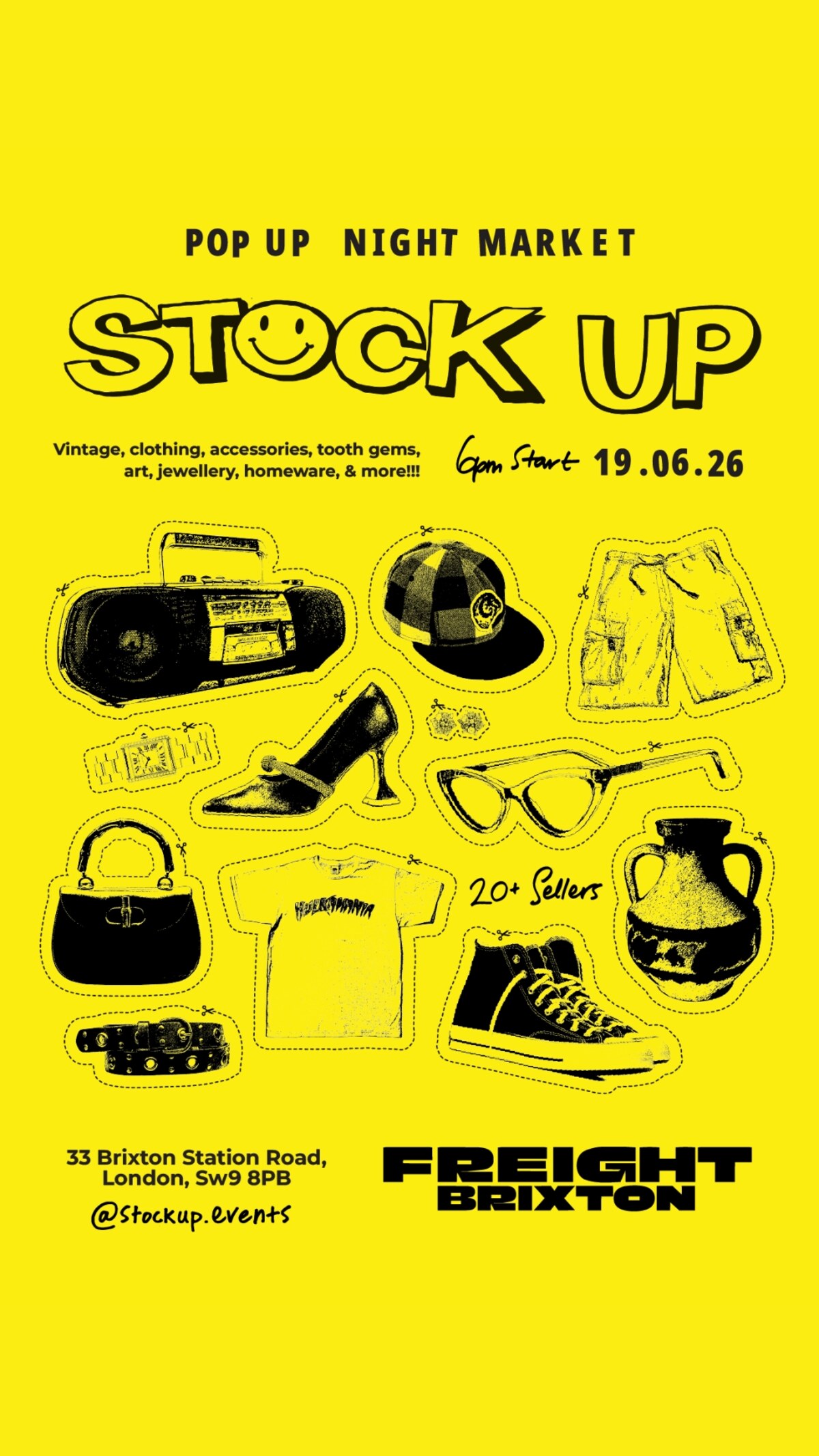 Stock Up rooftop night market