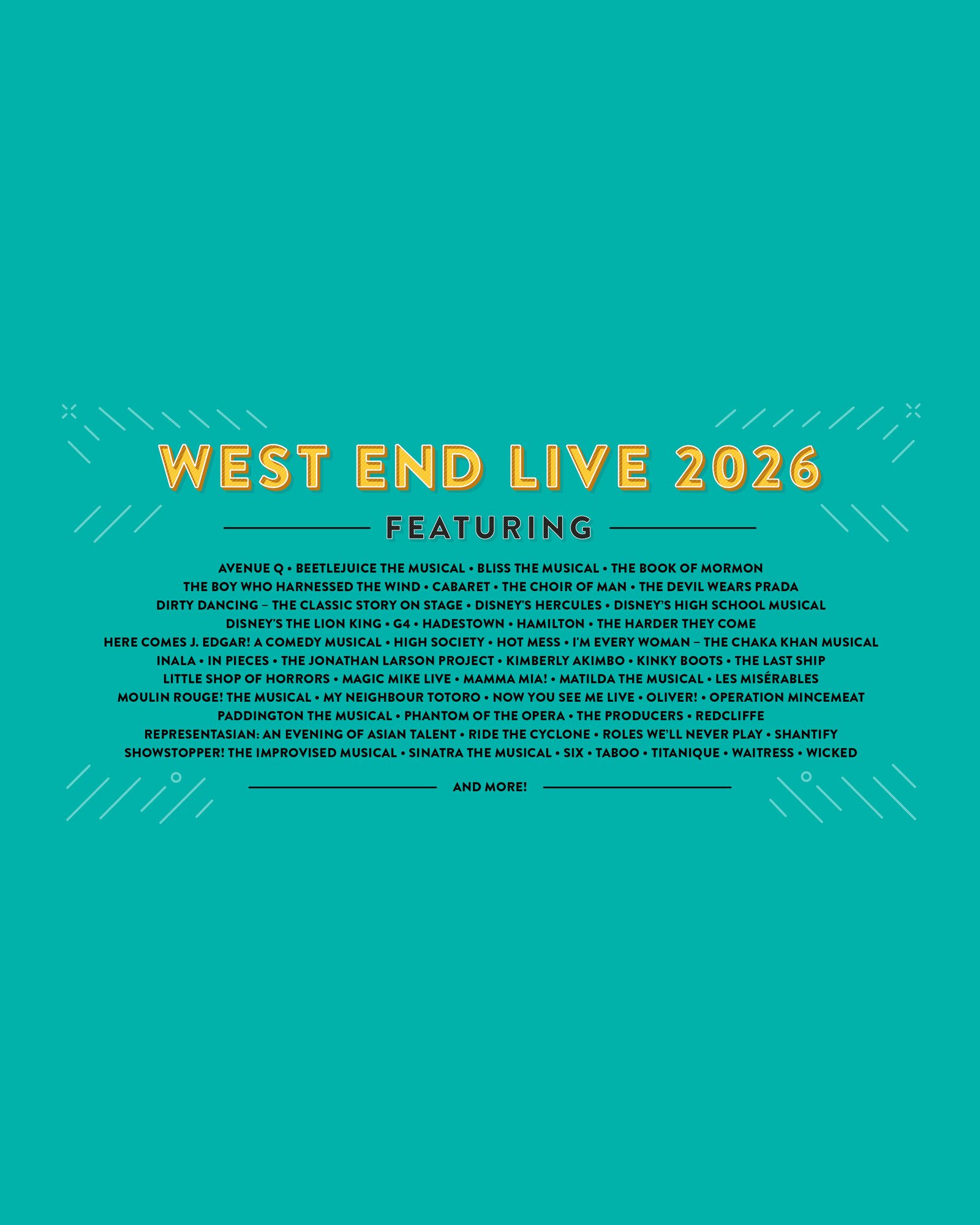 West End Live 2026